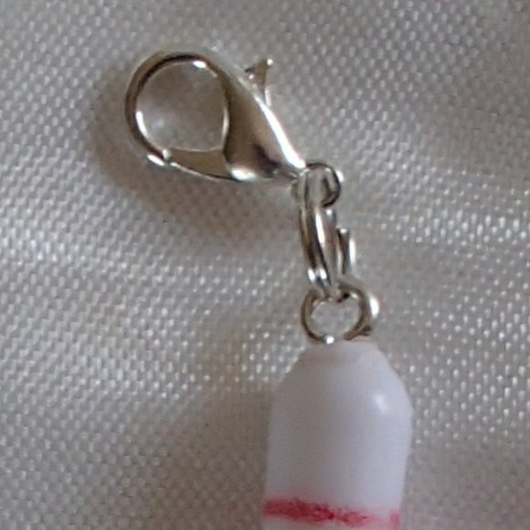 COPY - Bowling Pin Zipper Pull Resin Handcrafted Altered Repurposed Mini Game N… - Picture 5 of 7